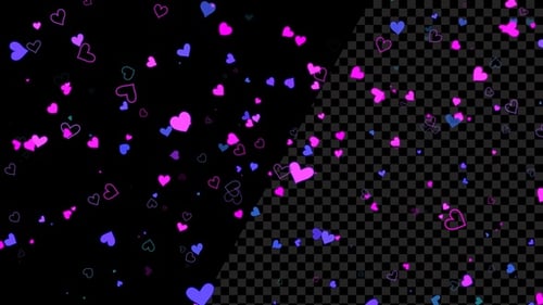 Heart Background Alpha Loop V4