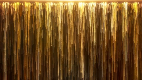 Golden Particle Lines Fall