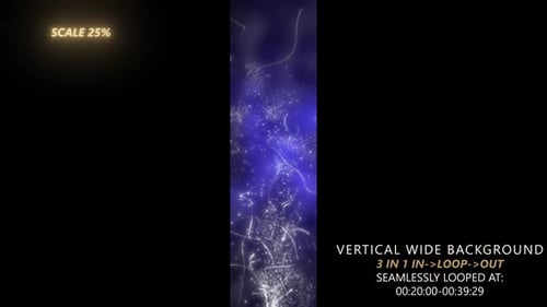 Dynamic Vertical Blue Particle Flow Abstract Motion Background