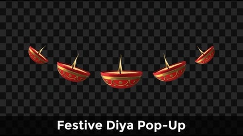 Pop-Up festif de Diya — Décoration du festival de Diwali