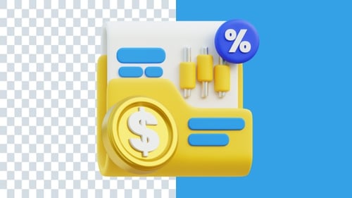 Financial Portfolio 3D Animations | Alpha Channel