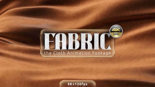 Brown Suede Fabric Rippling in Fluid Motion
