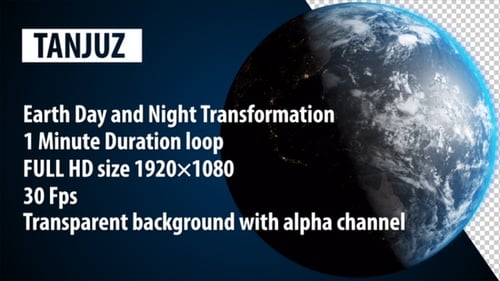 Rotating Earth Day and Night Transition Loop