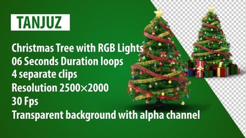 Sapin de Noël avec lumières RGB