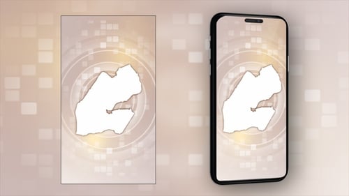 Djibouti Animated Map - Vertical Video