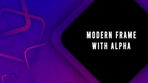 Modern Square Frame With Alpha