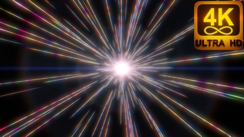 Lichtgeschwindigkeit Energie Zeitreise 3D-Animation Trippy-Visuals Space Vortex Teleport 4K VJ Loop Textur