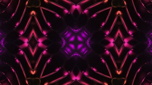 Vibrant Abstract Geometric Kaleidoscope Loop Background