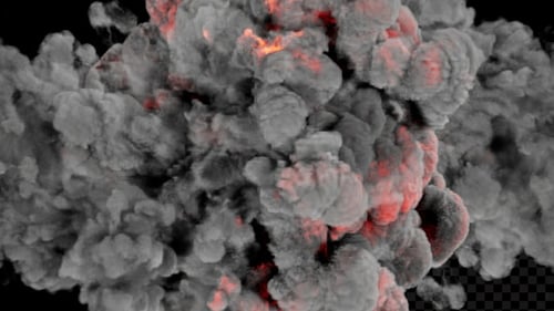 Realistic Smoke Explosion Burst Transition