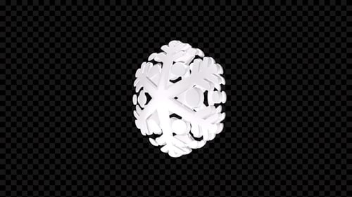 Boucle rotative 3D Snowflake V2