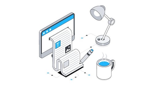 Copywriting Isometric Animation Alpha Channel