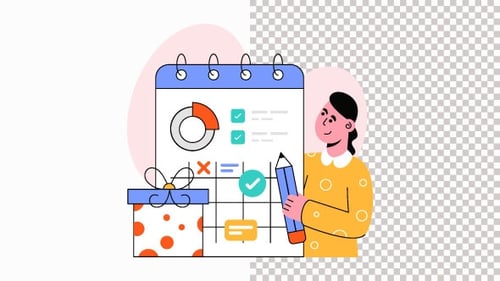 Event Planning Animation Alpha Channel