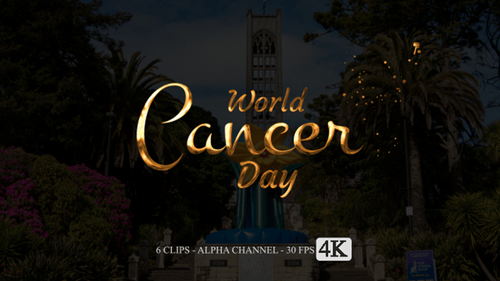 World Cancer Day Animation Text