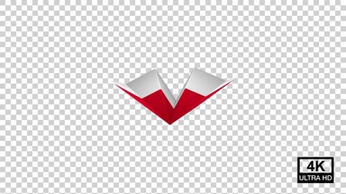 Paper Airplane Of Monaco Flag V3