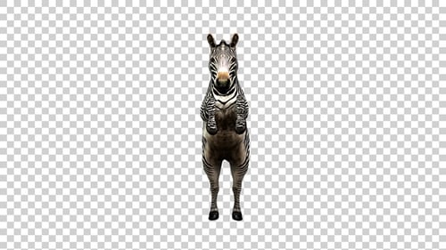 Zebra Jumping Vorderansicht