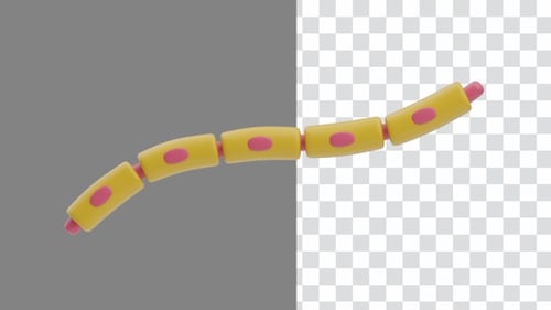 Animação 3D da estrutura da bainha de mielina | Alpha Channel