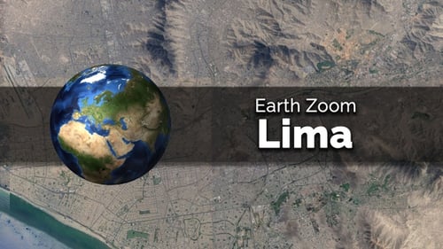 Earth Globe Zoom to City Map Reveal