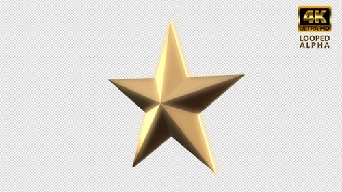 Golden Star 3D Loop