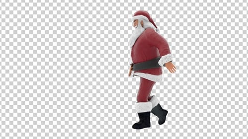 3D Animated Santa Claus Walk Cycle