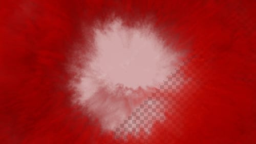 Dynamic Red Smoke Fluid Reveal Transition