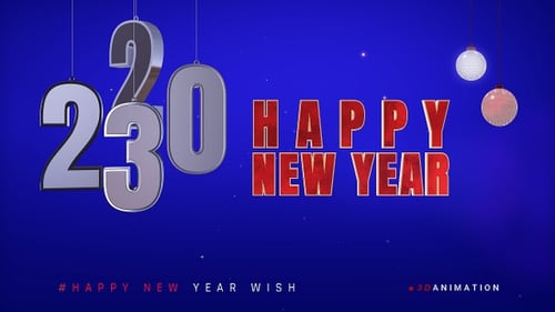 Happy New Year Wish Card V4