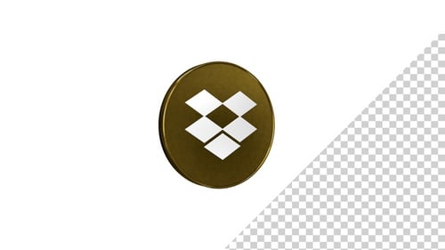 3D Metallic Gold Coin Logo Reveal Animation