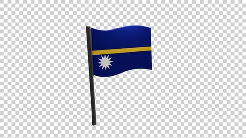 Pin-Icon mit der Flagge von Nauru