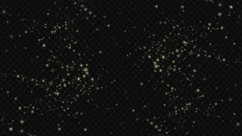 Golden Sparkling Dust Particle Abstract Motion Background