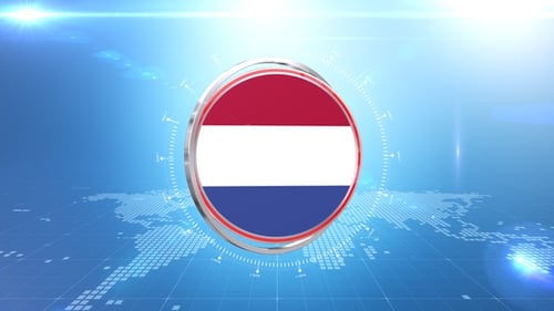 Übergang zur Flagge der Niederlande