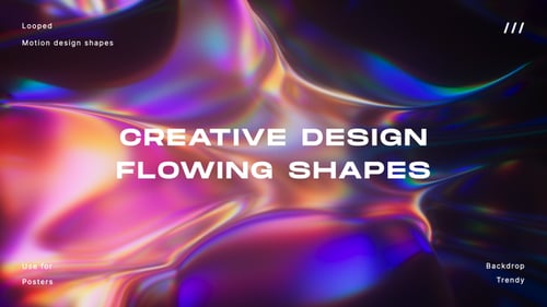 Leuchtender bunter Hintergrund mit fließenden Formen