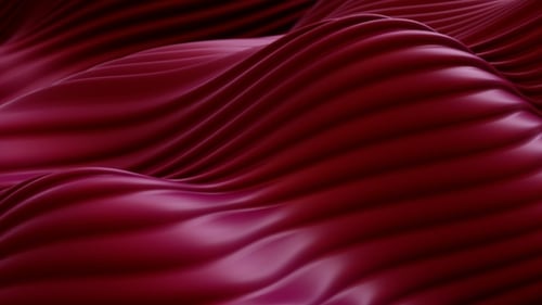 Abstract Red Liquid Waves Seamless Motion Background