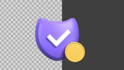 3D Animated Investment Security Icon