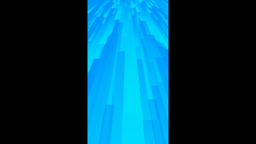 Vertical video transparent blue gradient lines flow animation