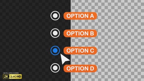 3D Radio Select | Alpha Channel
