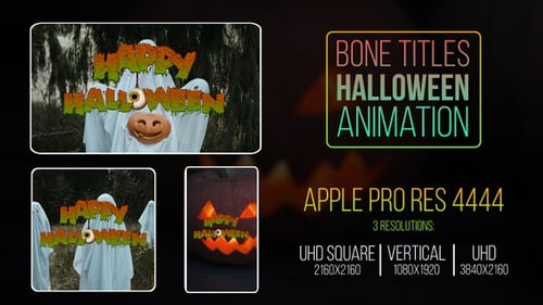 Dripping Slime Halloween Title with Animated Eyeball