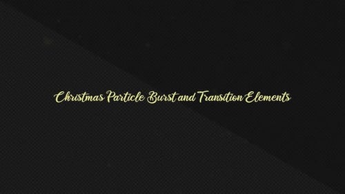 Christmas Particle Glow Title Reveal and Transition