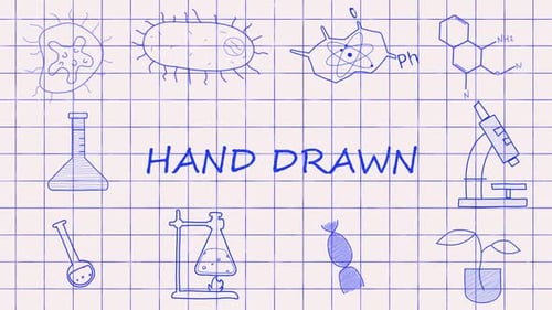 Hand Drawn Science and Education Sketch Icons Animation