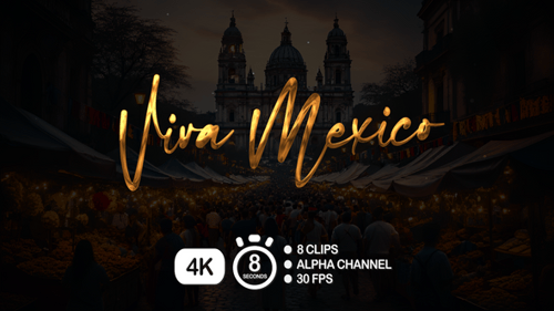 Viva Mexico Text Animation