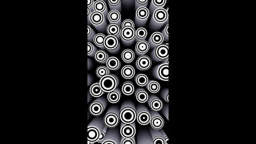 Vertical video abstract hypnotic optical illuson circles vj loop animation