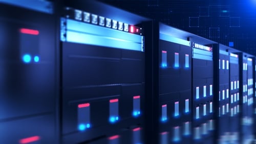Technology Server Data Logo Reveal Intro