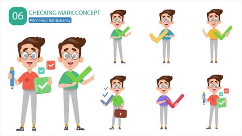 Checking Mark Set - Transparency