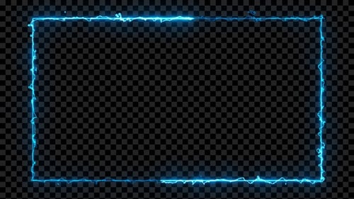Electric Energy Neon Frame Loop Blue V16