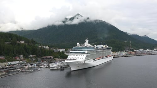 Luxury beautiful cruise ship vacation in Alaska inside passage. High priced all inclusive travel.