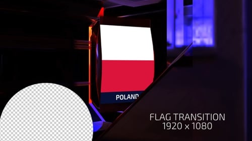 Futuristic 3D Flag and Country Name Reveal