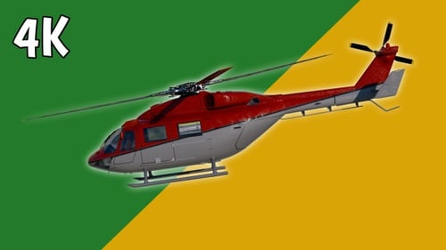 Roter Hubschrauber auf transparentem Hintergrund