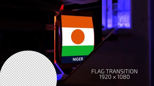 Übergang zur Flagge des Niger
