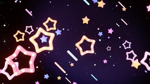 Stars With Light Bulbs Sky