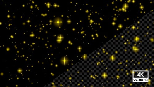 Cielo nocturno dorado, estrellas centelleantes Alpha Loop V3