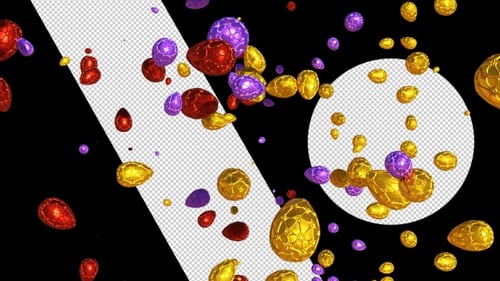 Frohe Ostern Hintergrundanimation Alpha