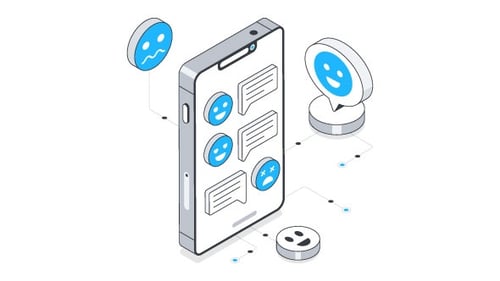 Chat Emoji Isometric Animation Alpha Channel